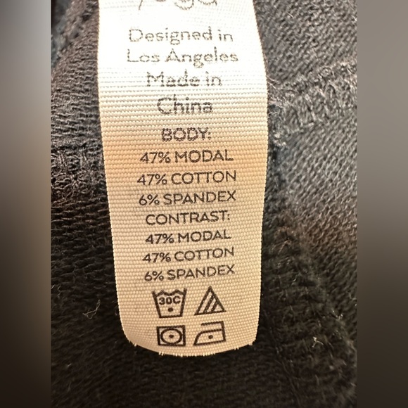 Alo Yoga Urban Moto Jogger Sweatpants Black Tapered Zip Pockets Gym - Picture 9 of 9